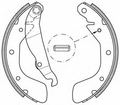 OPEN PARTS bsa215100 -  Комплект тормозных колодок